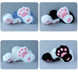 8 Colours Plush Cosplay Costume Furry Animal Paw Shoes Cat Girl Shoes Cat Paw Cute Plush Fursuit Animal Foot Socks Christmas Gift