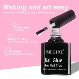 Nail Gel Limegirl Tips Glue 7.5ml Uv For False Polish Manicure Hybrid Gellac Multi-function Strong