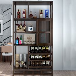 Glass Showcase Wine Cabinets Rack Liquor Storage Counter Wine Cabinet Shelf Cellar Vitrinas De Vidrio Liquor House Furniture