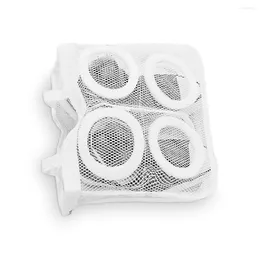 Laundry Bags 1/2/3/5 Washing Machine Shoe Bag Sock Shoes Clothes Protection Mesh Net Pouch Accessories Outdoor Travel White