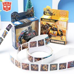 Transformers Optimus Prime Stickers Cool Bumblebee Children Boy Waterproof Laser Roll Pasting 200 Sheets Per Box Birthday Gifts