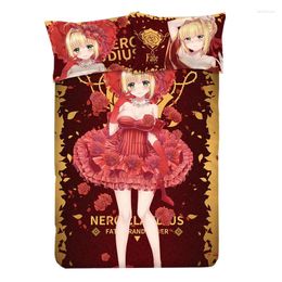 Bedding Sets Game Anime Fate/EXTRA Nero Claudius With Pillow Cases Bed Sheet Duvet Cover Set For 1.2M/1.5M/1.8M