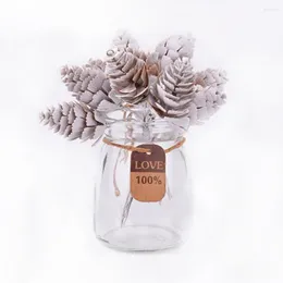 Decorative Flowers 3CM Pine Cone Artificial Flower Pineapple Grass Christmas Wedding Home Decoration DIY Scrapbook Gift Box