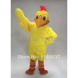 mascot Red Crest Yellow Doodle-Doo Mascot Costume Adult Size Mascotte Outfit Suit Fancy Dress for Stage Performance Party Mascot Costumes