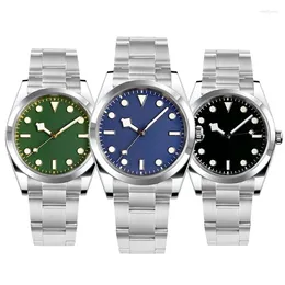 Wristwatches Tandorio Dive 36mm 39mm NH35 PT5000 Green Dial Watch Men Sapphire Glass 20ATM Waterproof Snowflake Hand Stainless Steel