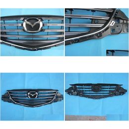 Grilles Front Bumper Radiator Grille With Emblem Badge Halter For Mazda Cx5 Ka5C50710 Ka5C-50-710 Ka0G-50-721A Ka0G-51-730 Mascot Drop Otocu