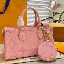 10A Mirror Quality New Tote Designer Shoulder Cross Body Crossbody Bags Womens Onthe Go White Ladies Shopping Bag Genuine Leather Circular Zero Wallet Multiple colo