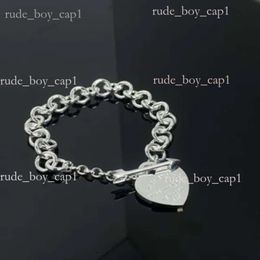 Tiffanyjewelry Heart Necklace Designer Jewellery Home Seiko High Quality One Arrow Heart Piercing Bracelet Heart Shaped Arrowhead Simple Womens Jewellery 603