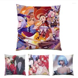 Pillow Home Decor High Quaility Covers 45x45 Square Gifts Anime Decorative Pillowcases Polyester Linen Velvet Modern Art E0945