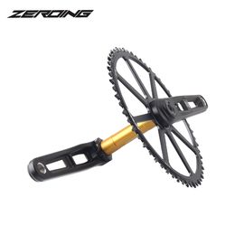 EVOSID Ultralight Folding Bicycle Crank Crankset GXP 56T Hollow Tech Single Chainring 165/170/175mm All CNC Bicycle Crank