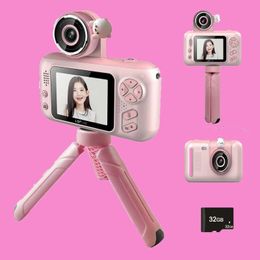 Toy Cameras Film Childrens cute cartoon camera with flip lens used for selfie videos highdefinitiond igitalc amerav erys uitablef orc hildrena WX5.28P0MUNPPE