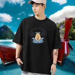 Designer Fashion T Shirts Men DIY Tshirts Beach Breathable Crew Neck Cotton Brand Wear
