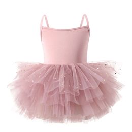 Girl Princess Tutu Sleeveless Infant Toddler Puffy Ballet Dress Black Pink White Party Dance Baby Clothes 1-8Y L2405