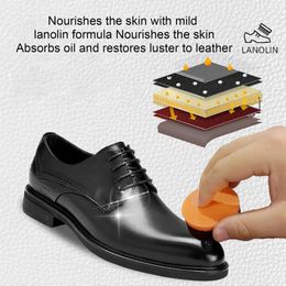 90g Lanolin-Enriched Leather Boot Cleaner Faux Leather Cleaner Leather Care Cream For Bag Clothing Boots Shoes black/brown