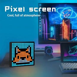 16x16 Smart LED Matrix Pixel Display APP Control Programmable DIY Text Animation Photo Frame Pixel Art Home Decor Game Room