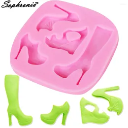 Baking Moulds Sophronia M304 Woman High Heel Shoes Silicone Molds Cake Sugarcraft Fondant Mould DIY Kitchen Cookie Bakeware Tools