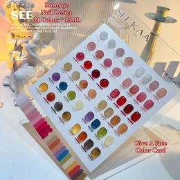 Rormays Ice permeating jelly Colour gel polishing nail polish 24 Colour suit pink nude translucent durable varnish UV LED immersion primer finish nail art factory
