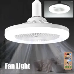 Decorative Figurines Smart Three-in-one Ceiling Fan With Remote Control Three-speed E27 AC 85-265V Energy-saving Lamp For Bedroom And Living