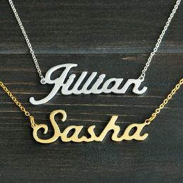 Any Personalised Name Necklace Alloy Pendant Alison Font Fascinating Pendant Custom Name Necklace Personalised Necklace T190702 321H
