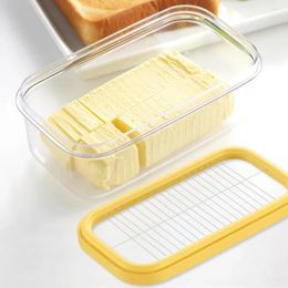 Baking Tools 2 In 1 Butter Dish Slicer Cutter With Sealed Lid Keeper Cheese Container Food Storage Candy Box