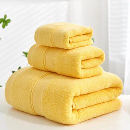 Towel Cotton Set Bathroom High Absorbent Bath Face 3 Pcs Thick Soft Hand Home El Adults