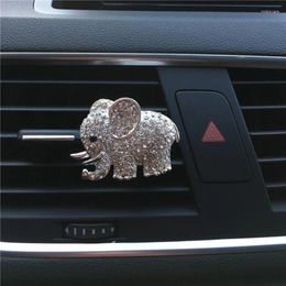 Diamond Crystal Elephant Car Air Conditioner Outlet Perfume Clip Interior Decoration