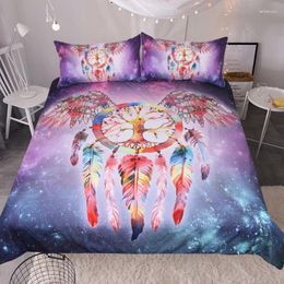 Bedding Sets Wings Starry Sky 3D Printed Set For Kids Cartoon Bed Cover Single Boys Duvet Bedclothes