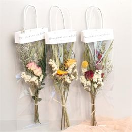 Decorative Flowers & Wreaths Forget Me Not Rose Daisy Sunflower Eucalyptus Naturally Dried Flower Decorate Bouquet For Mom Girl Birthda 287M