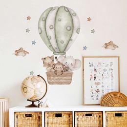 Elephant Kids Rooms Children's Room Animal Plane Decorative Vinyls For Walls Cartoon Wall Stickers Child L2405