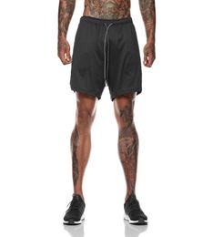 Men 2 in 1 Running Shorts Jogging Gym Fitness Training Quick Dry Beach Short Pants Male Summer Sports Workout Bottoms Clothing 57467758