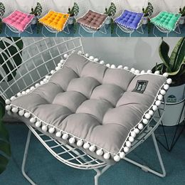 Pillow 1PC Square Chair Seat With Antiskid Strap Indoor Sofa For Home Office Car 41X41CM
