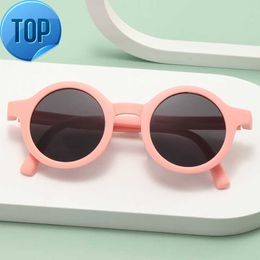 Childrens foldable sunglasses Personality fashion childrens sunglasses travel UV protection convenient baby glasses tide
