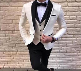 Latest Coat Pant Designs White Men Suits for Wedding Suit Men Groom Blazer Tuxedo Slim Fit Costume Pour Hommes Terno Masculino18844790566