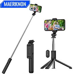 Selfie Monopods Self portrait tripod for mobile phones wireless Bluetooth phones universal joint phones Samsung for live streaming S2452901