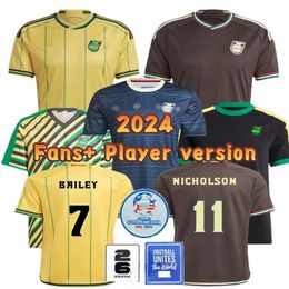 2024 Jamaica national football soccer jerseys 23/24 BAILEY ANTONIO REID shirt NICHOLSON MORRISON LOWE Men Football Uniform Home and away childrens set Size M-2XL