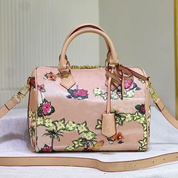 Pillow Bag Shoulder Bag Luxury Bag Designer Handbag Cowhide Leather Fashion Letter Print Flower Design High Quality Zipper Open Women Crossbody Purse