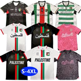 Männer 23 24 25 Palästina -Shirt 2023 2024 2025 3xl 4xl Fans Heimfußball -Trikot -Fußball -Fußball -Hemd Justiz Sporttraining Palästinensische Trikots Short Long Sleeve