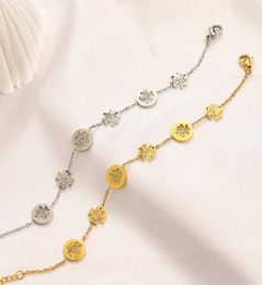 Fashion Style Bracelets Chain Women Bangle Wristband Cuff Chain Designer Brand Letter Jewellery 18K Gold Plated Stainless steel Wedd3921867