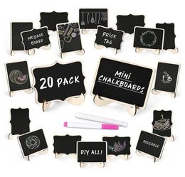 Other Garden Supplies Mini Chalkboard Sign 20 Pack Food Labels For Party Buffet Wooden Small Chalk Board Signs With Easel Stand T4870696