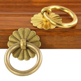 2.5-5cm Chinese Antique Drawer Knob Furniture Door Handle Classical Wardrobe Cabinet Shoe Closet Cone Vintage Pull Ring Hardware