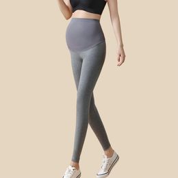 Breathable Pregnancy Yoga Pants Stylish Leggings High Waist Skinny Pants for Pregnant Women with Belly Support Comfortable