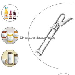 Openers Newadjustable Stainless Steel Can Opener Professional Manual Jar Bottle Lids Kitchen Accessories Gadgets Ewe5183 Drop Delivery Dhhlb