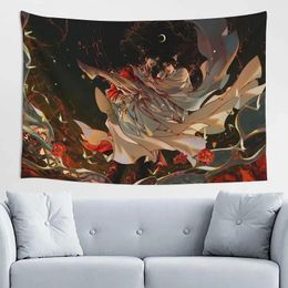 Tapestries Anime Heaven Official'S Blessing Tapestry 3d Printed Wall Hanging Poster Durable For Bedroom Living