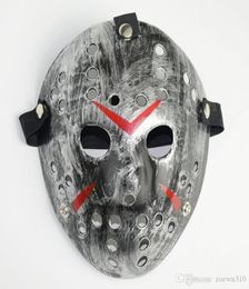 Retro Jason Mask Horror Funny Full Face Mask Bronze Halloween Cosplay Costume Masquerade Masks Scary Hockey Mask Party Supplies XV3122127