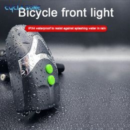 Bike Light Front Bicycle Lamp Headlight with 80DB Horns Bell 3 Lights Modes LED Front Lamp for All Bicycle Road Mountain