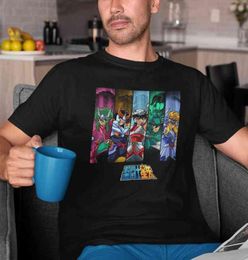 Seiya Manga Cartoon Knights of the Zodiac Classic Men Tshirt Homme Graphic Clothes Fashion Design Cotton Harajuku T Shirt G12229354491