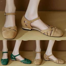 Heel Sandals Fashion Low Summer Women Solid Colour Roman Style Ca 5c2