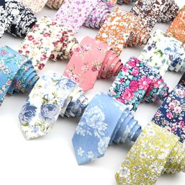Neck Ties Mens floral tie pure cotton bow tie used for weddings casual mens womens bow tie classic set floral printed tie mens gift Q240528