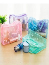 Makeup Bags Cosmetic Bags Transparent Waterproof PVC Bag Floral Print For Toilet Bathing Pouch Travel fast 4392170