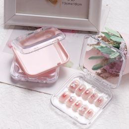 Nail Art Organiser Transparent Plastic Packaging Box Nail Enhancement Storage Jewellery Necklace Display Gift Box